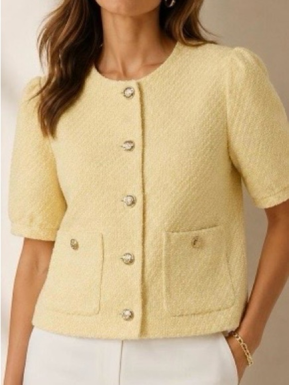 Ann Taylor Short Sleeve Blazer